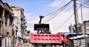 KINSHASA : l’avenue Kabinda en cours de réhabilitation