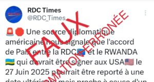 Non, la signature de l’accord de paix entre la République Démocratique du Congo et le Rwanda à Washington DC pour ce vendredi 27 juin n’a pas été reportée, mais plutôt confirmée.